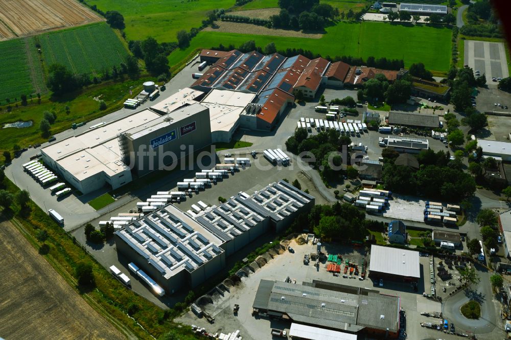 Luftbild Coesfeld - Hochregal- Lager-Gebäudekomplex und Logistikzentrum auf dem Gelände des Bio- Großhandels Weiling in Coesfeld im Bundesland Nordrhein-Westfalen, Deutschland