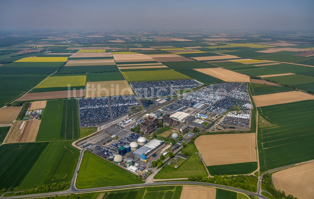 Luftbild Zülpich - Hochregal- Lager-Gebäudekomplex und Logistikzentrum auf dem Gelände der Wallenius Wilhelmsen ASA in Zülpich im Bundesland Nordrhein-Westfalen, Deutschland