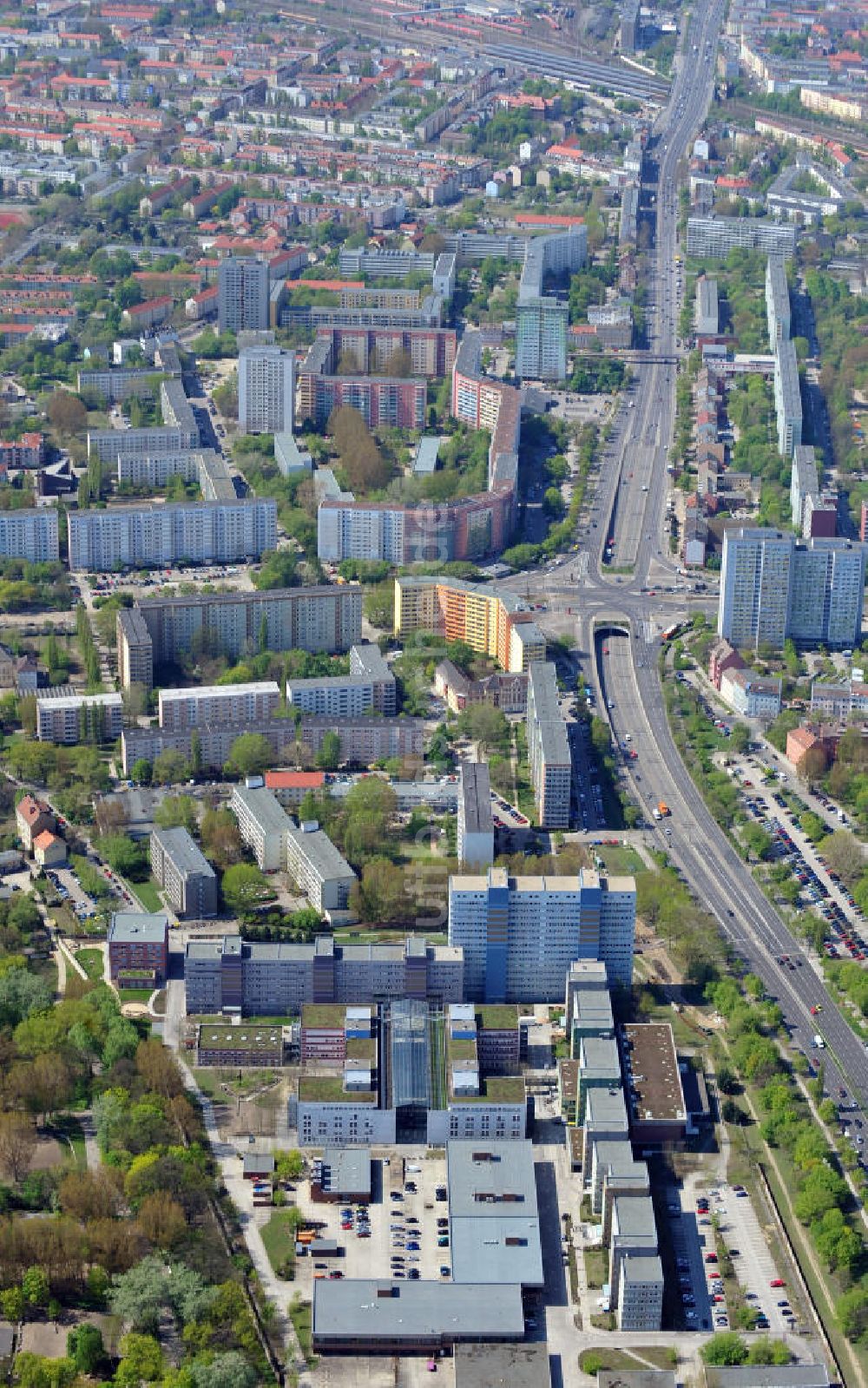 Berlin-Lichtenberg aus der Vogelperspektive: Hochschule für Wirtschaft und Recht in Berlin-Lichtenberg