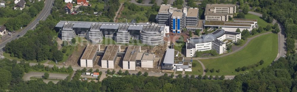 Hagen von oben - Hochschulviertel mit dem Campus der Fernuniversität / Universität Hagen im Bundesland Nordrhein-Westfalen NRW