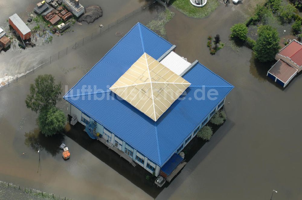 Frankfurt / Oder aus der Vogelperspektive: Hochwasser 2010 in Frankfurt / Oder im Bundesland Brandenburg