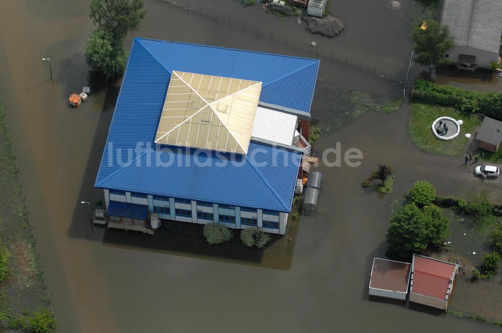 Frankfurt / Oder von oben - Hochwasser 2010 in Frankfurt / Oder im Bundesland Brandenburg