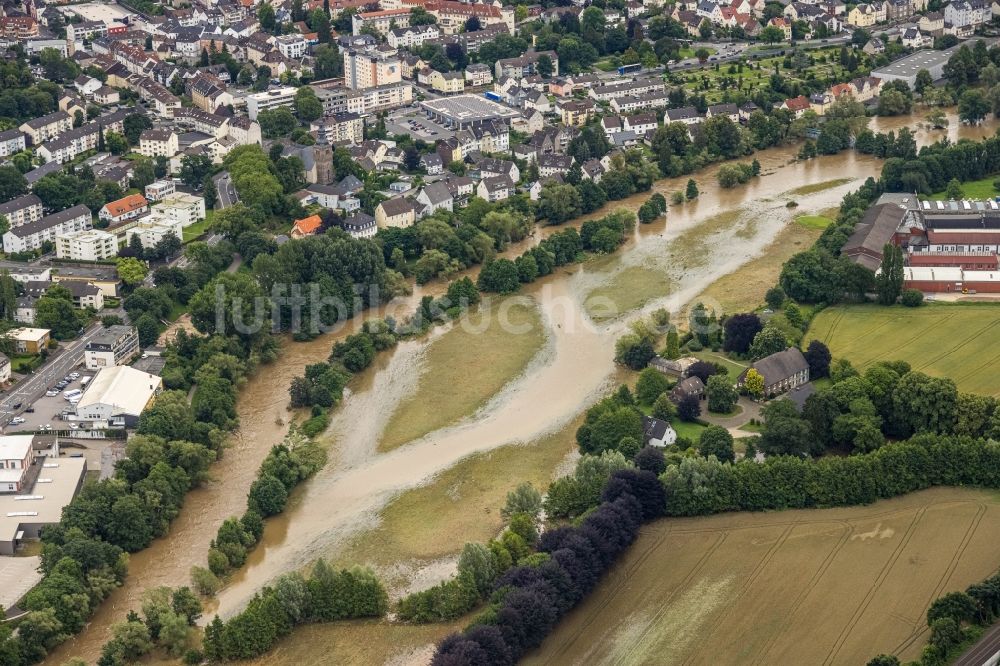 Luftaufnahme Hagen - Hochwasserschäden Der Flutkatastrophe In Hagen Im ...