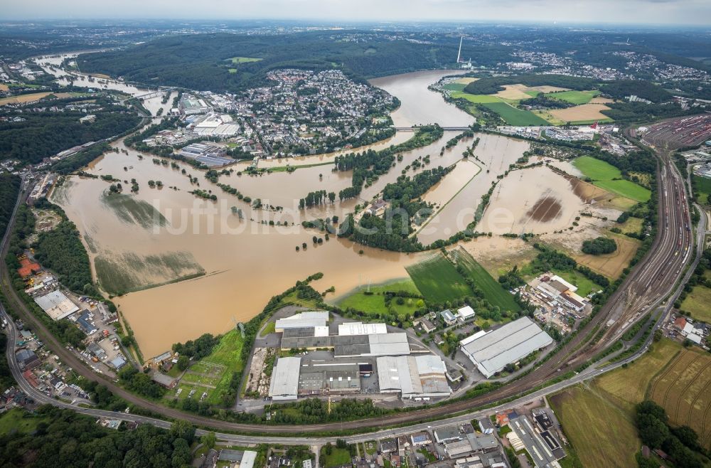 Luftbild Hagen - Hochwasserschäden Der Flutkatastrophe Am Kaltenborn ...