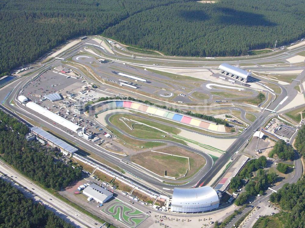 Hockenheim / Baden-Württemberg von oben - Hockenheimring