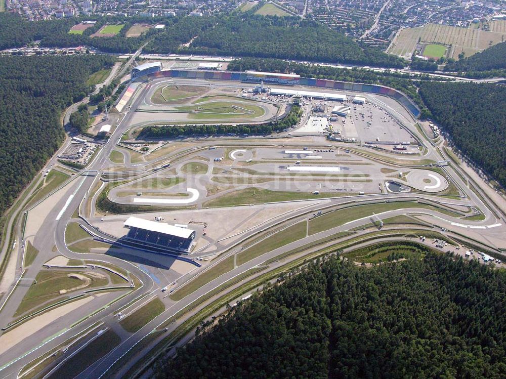 Hockenheim / Baden-Württemberg aus der Vogelperspektive: Hockenheimring