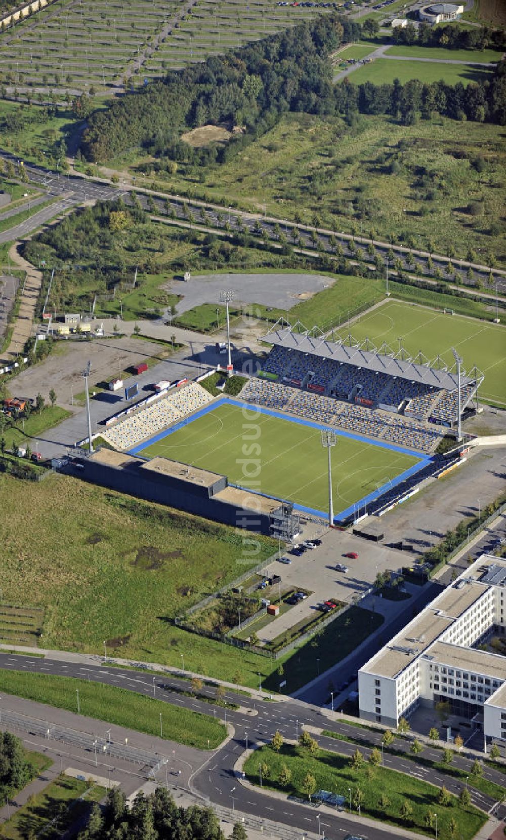 Mönchengladbach von oben - Hockeypark Mönchengladbach