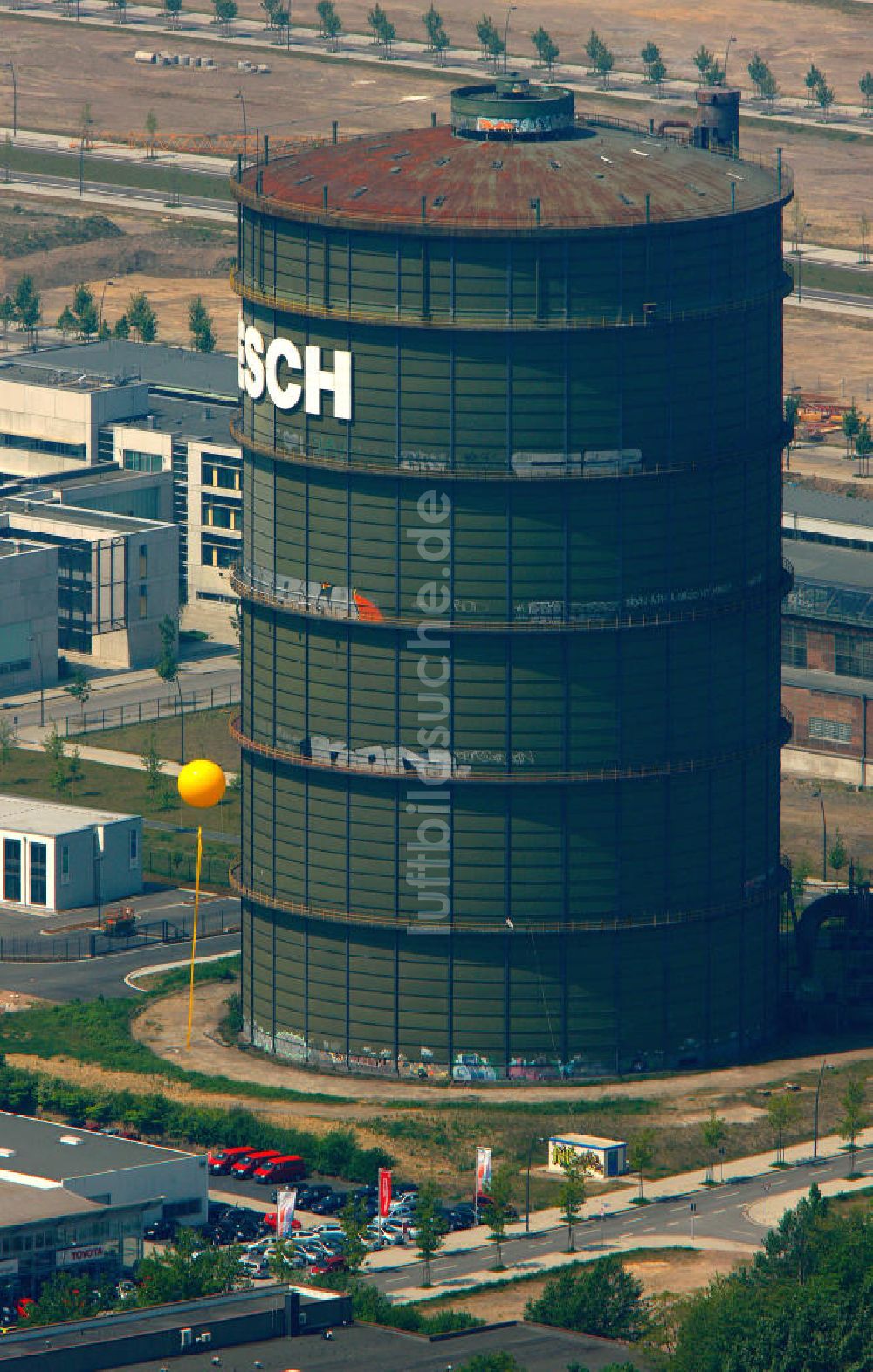 Luftaufnahme Dortmund - Hoesch-Gasometer in Dortmund