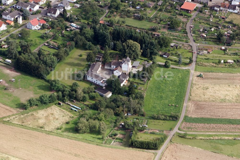 Luftbild Merxheim - Hof im Norden der Ortsgemeinde Merxheim an der Nahe im Bundesland Rheinland-Pfalz