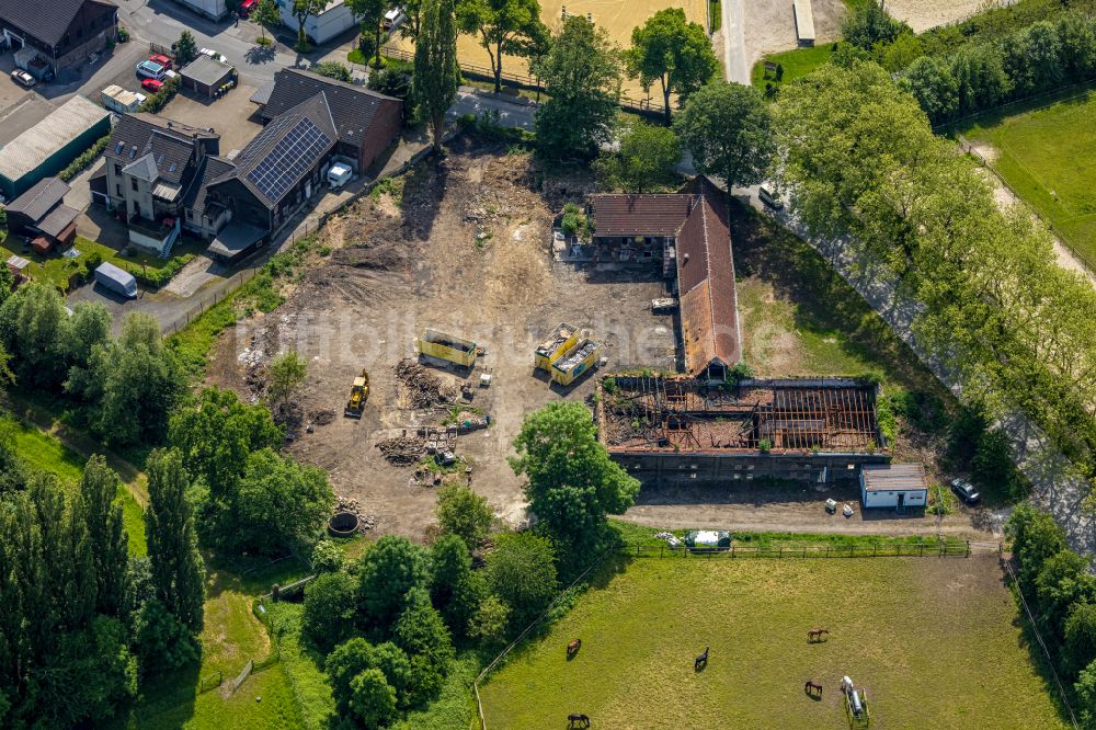 Luftaufnahme Dortmund - Hof Schulte-Somborn - Ruine in Dortmund im Bundesland Nordrhein-Westfalen, Deutschland