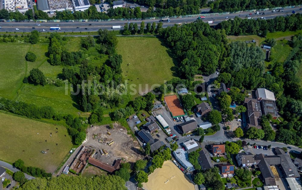 Luftbild Dortmund - Hof Schulte-Somborn - Ruine in Dortmund im Bundesland Nordrhein-Westfalen, Deutschland