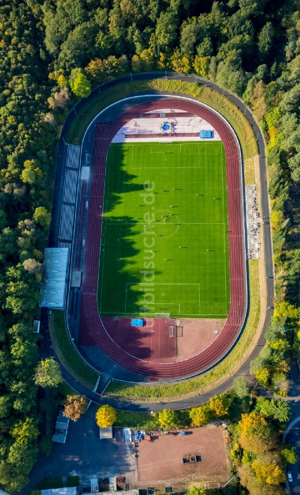 Siegen von oben - Hofbachstadion in Siegen im Bundesland Nordrhein-Westfalen