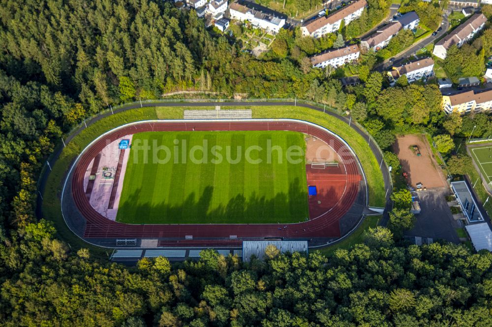 Luftaufnahme Siegen - Hofbachstadion in Siegen im Bundesland Nordrhein-Westfalen