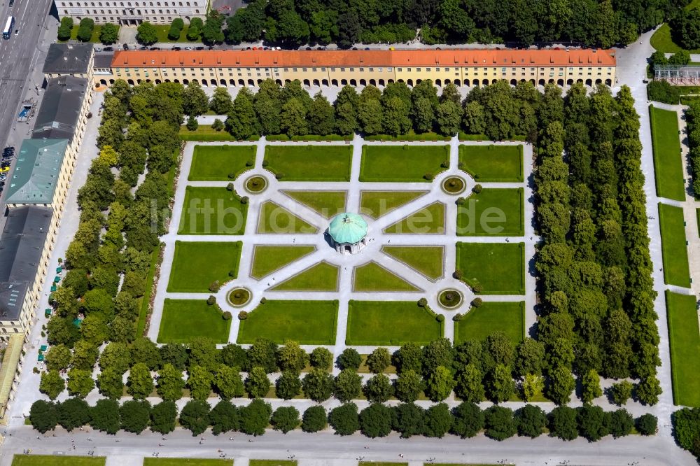 Luftbild München - Hofgarten in München im Bundesland Bayern