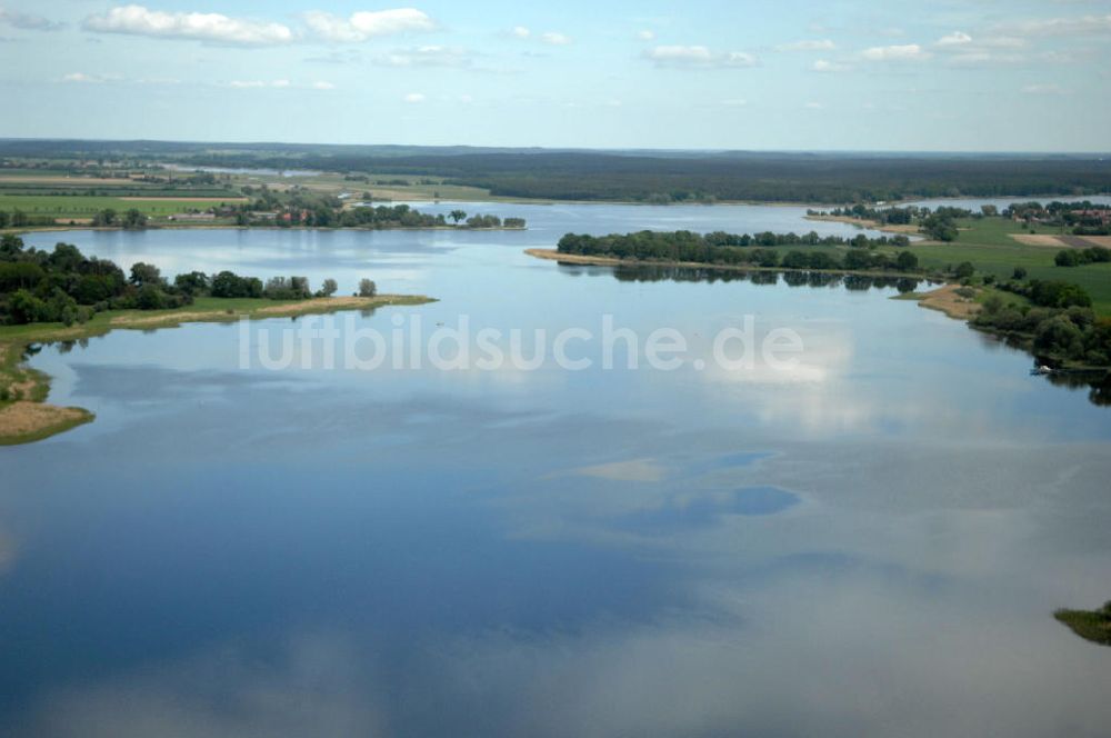 Luftbild Seeblick OT Hohennauen - Hohennauener-Ferchesarer See in Brandenburg