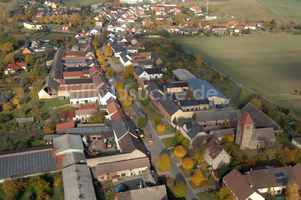 Niederer Fläming von oben - Hohenseefeld in Brandenburg