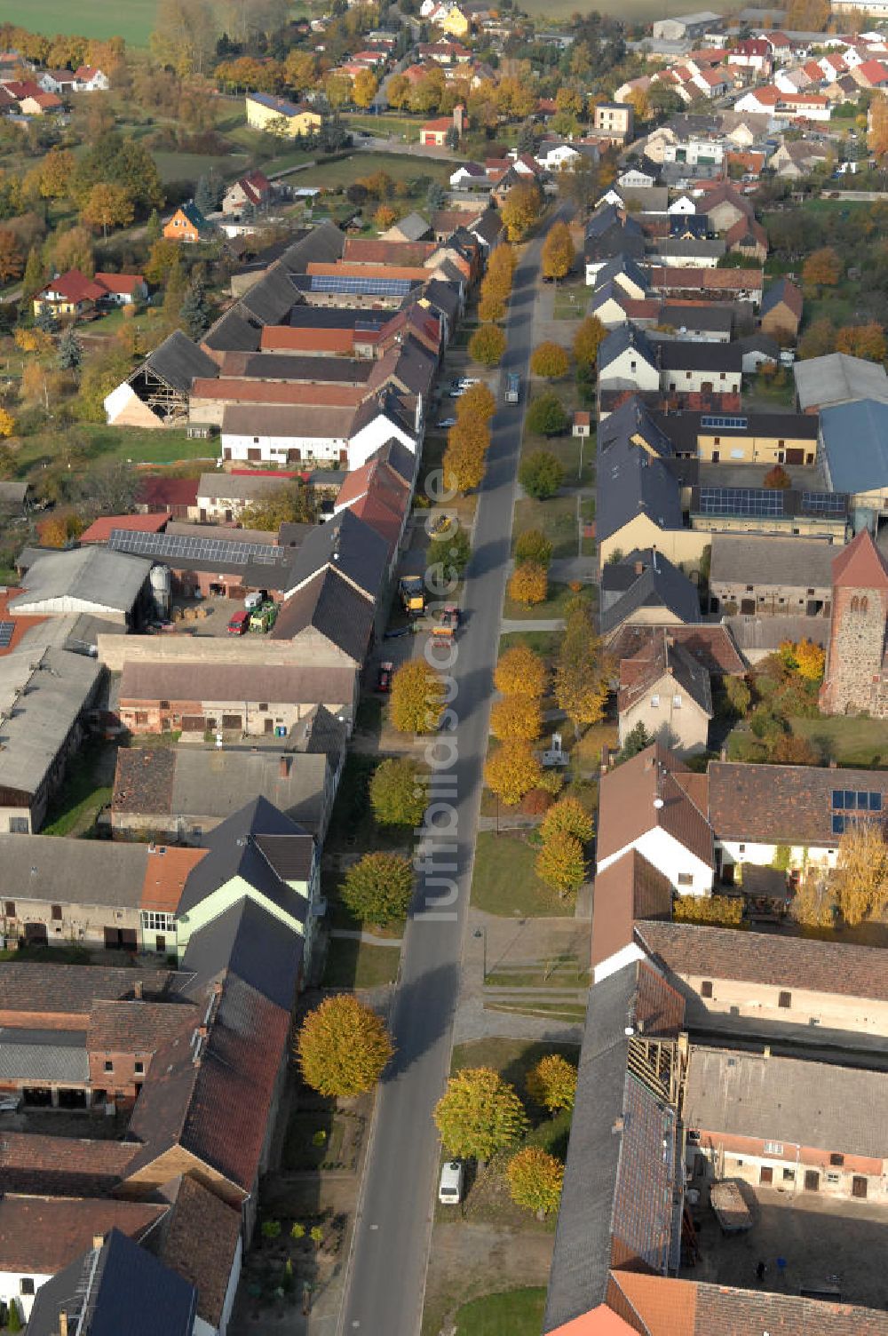 Niederer Fläming aus der Vogelperspektive: Hohenseefeld in Brandenburg