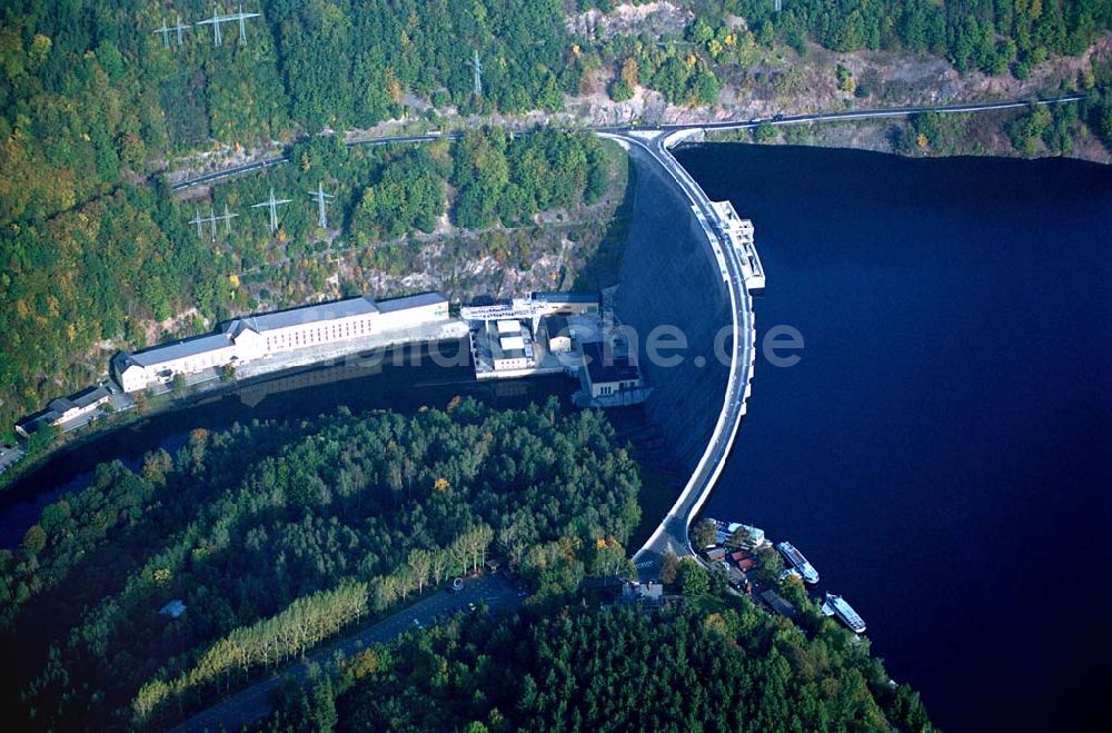 Hohenwarte / Thüringen aus der Vogelperspektive: Hohenwarthe Talsperre 09.10.2005