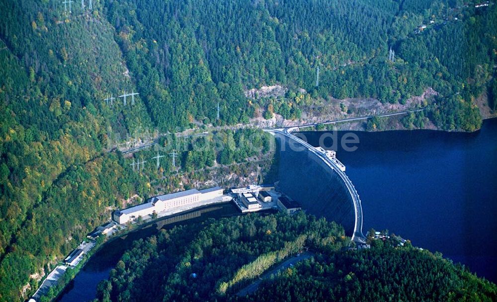 Luftbild Hohenwarte / Thüringen - Hohenwarthe Talsperre 09.10.2005