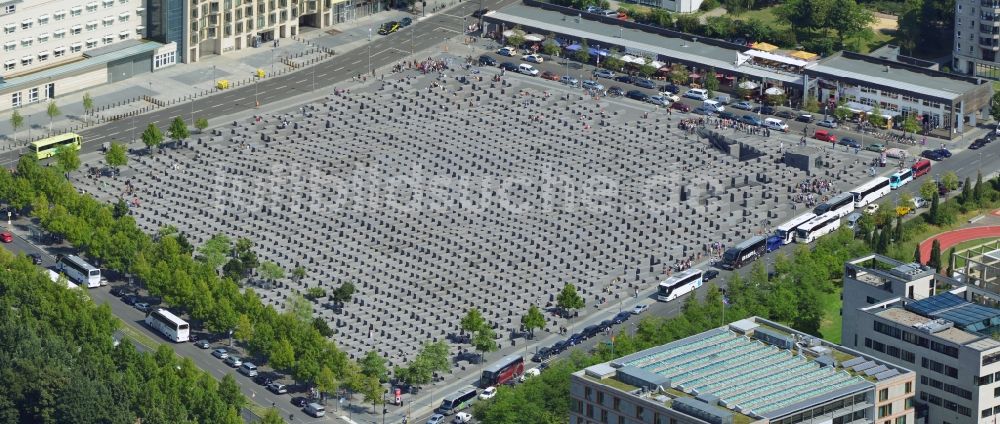 Berlin aus der Vogelperspektive: Holocaust - Mahnmal in Berlin im gleichnamigen Bundesland