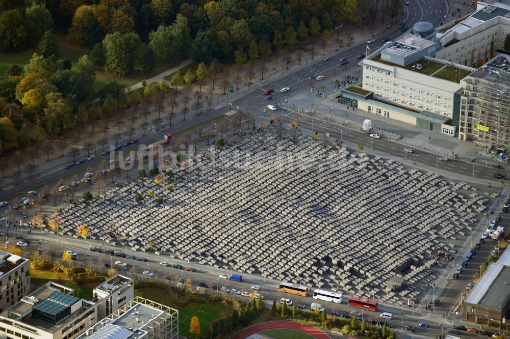 Berlin aus der Vogelperspektive: Holocaust - Mahnmal in Berlin im gleichnamigen Bundesland