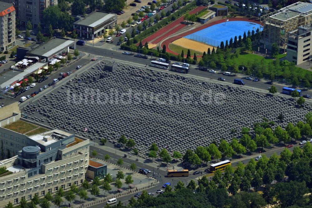 Berlin aus der Vogelperspektive: Holocaust - Mahnmal in Berlin im gleichnamigen Bundesland