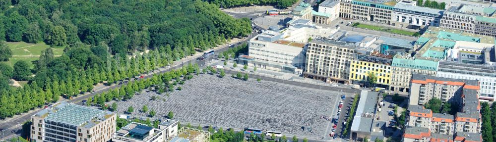 Luftbild Berlin Mitte - Holocaust Mahnmal in Berlin Mitte