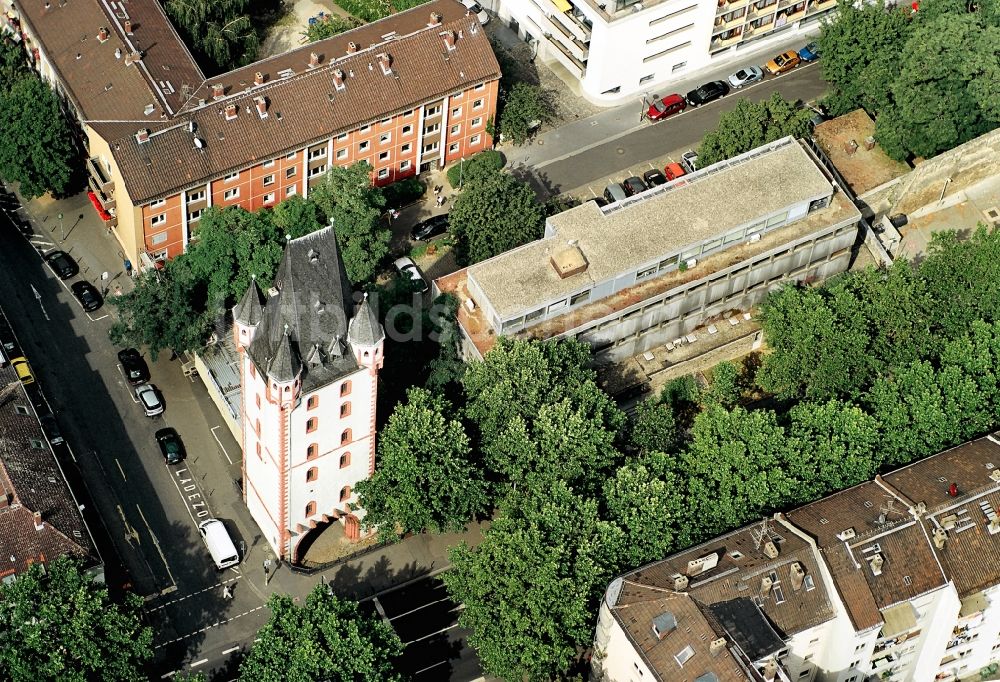 Luftaufnahme Mainz - Holzturm in Mainz im Bundesland Rheinland-Pfalz