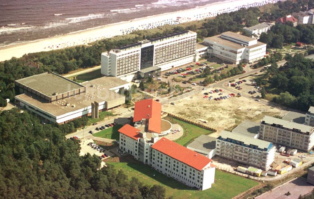 Luftaufnahme Zinnowitz / Usedom - Hotel Baltic in Zinnowitz.