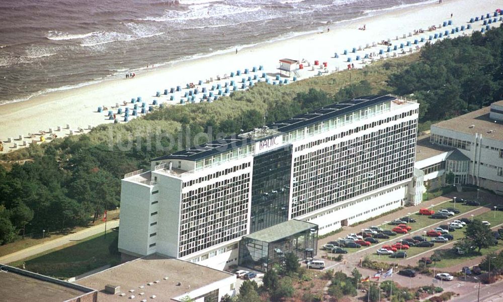 Zinnowitz / Usedom von oben - Hotel Baltic in Zinnowitz.