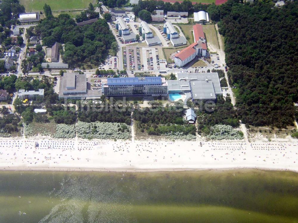 Zinnowitz von oben - Hotel Baltic in Zinnowitz auf Usedom in Mecklenburg-Vorpommern