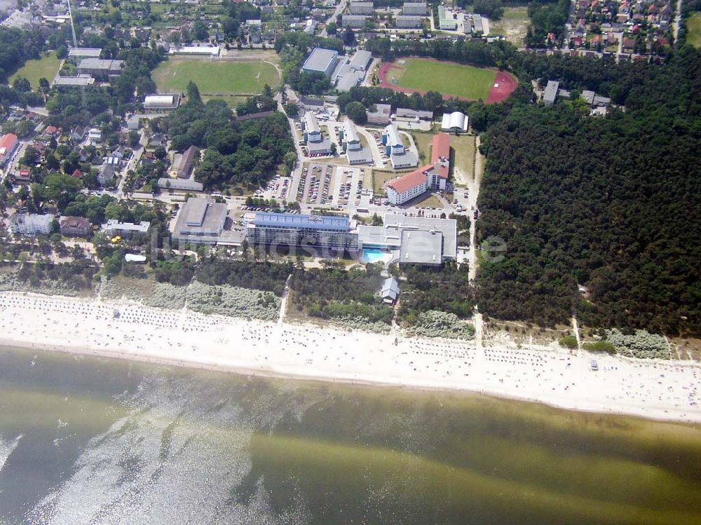 Zinnowitz aus der Vogelperspektive: Hotel Baltic in Zinnowitz auf Usedom in Mecklenburg-Vorpommern