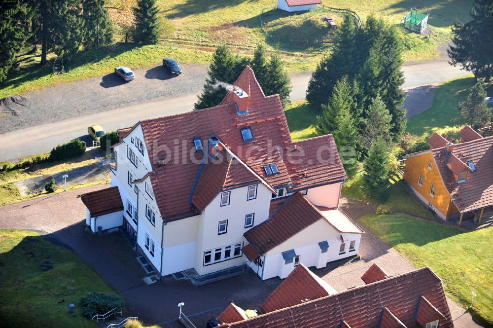 Luftbild Friedrichroda - Hotel und Berggasthof Spießberghaus in Thüringen