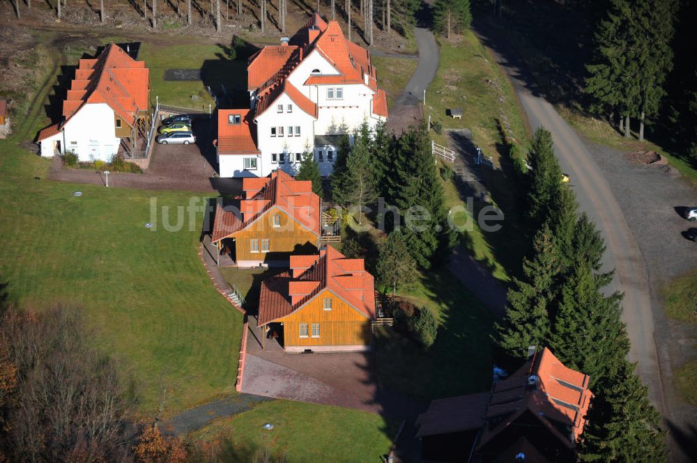 Friedrichroda aus der Vogelperspektive: Hotel und Berggasthof Spießberghaus in Thüringen