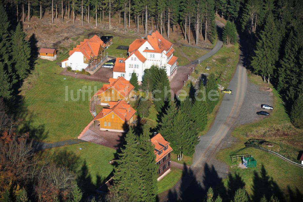 Luftbild Friedrichroda - Hotel und Berggasthof Spießberghaus in Thüringen