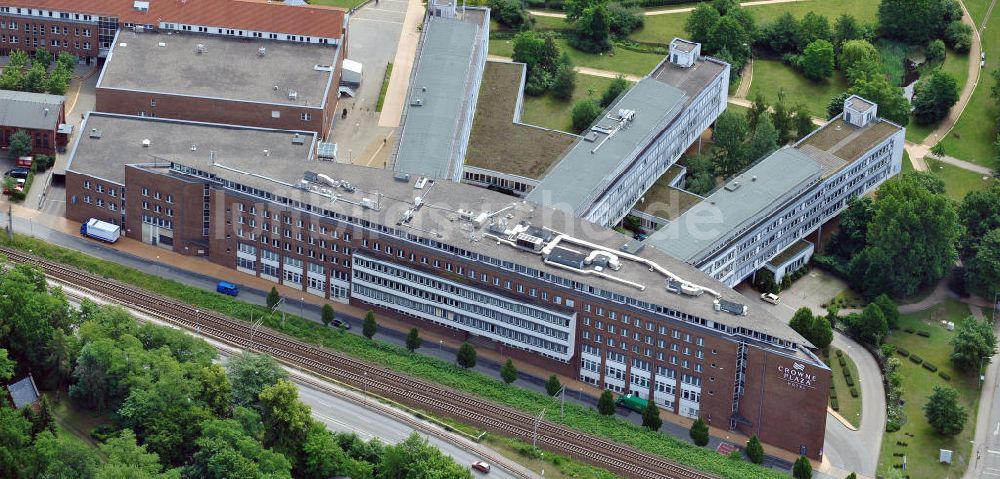 Schwerin aus der Vogelperspektive: Hotel Crown Plaza am Bleichufer 23 in 19053 Schwerin