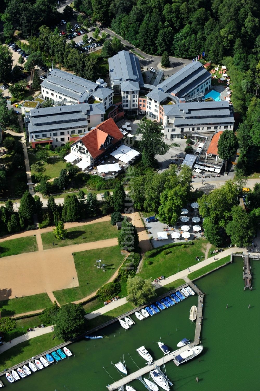 Luftaufnahme Bad Saarow - Hotel Esplanade in Bad Saarow im Bundesland Brandenburg