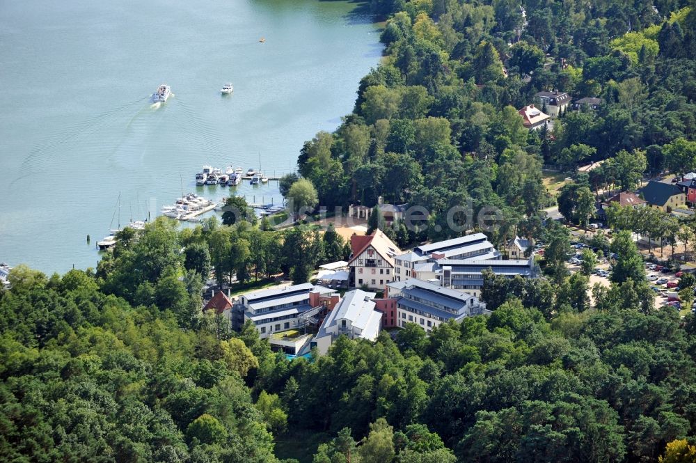 Bad Saarow von oben - Hotel Esplanade in Bad Saarow im Bundesland Brandenburg