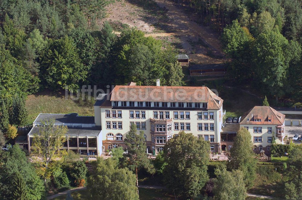 Luftaufnahme Lohr am Main - Hotel Franziskushöhe in Lohr am Main Bayern