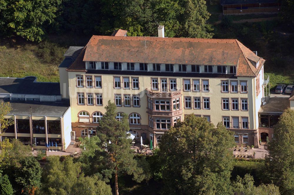 Lohr am Main von oben - Hotel Franziskushöhe in Lohr am Main Bayern