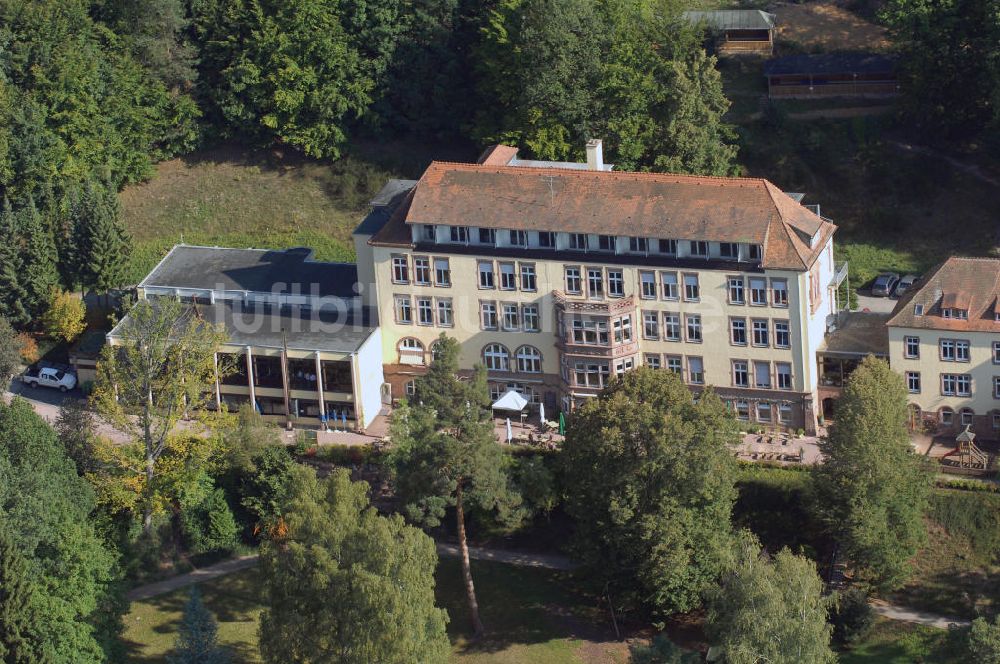 Lohr am Main aus der Vogelperspektive: Hotel Franziskushöhe in Lohr am Main Bayern