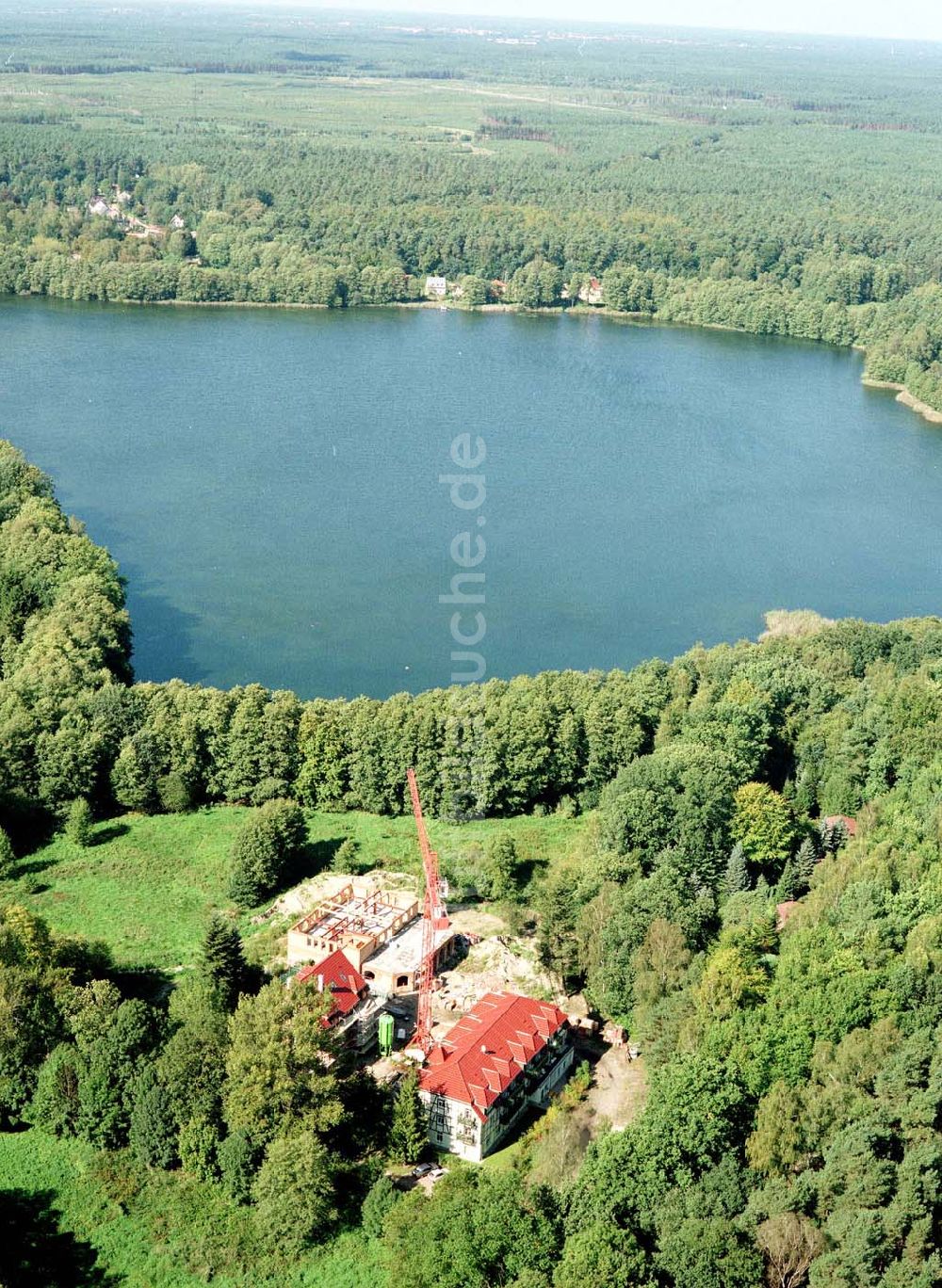 Luftbild Mühlenbeck - Hotel- und Gaststättenbau am Mühlenbecker See / BRB.