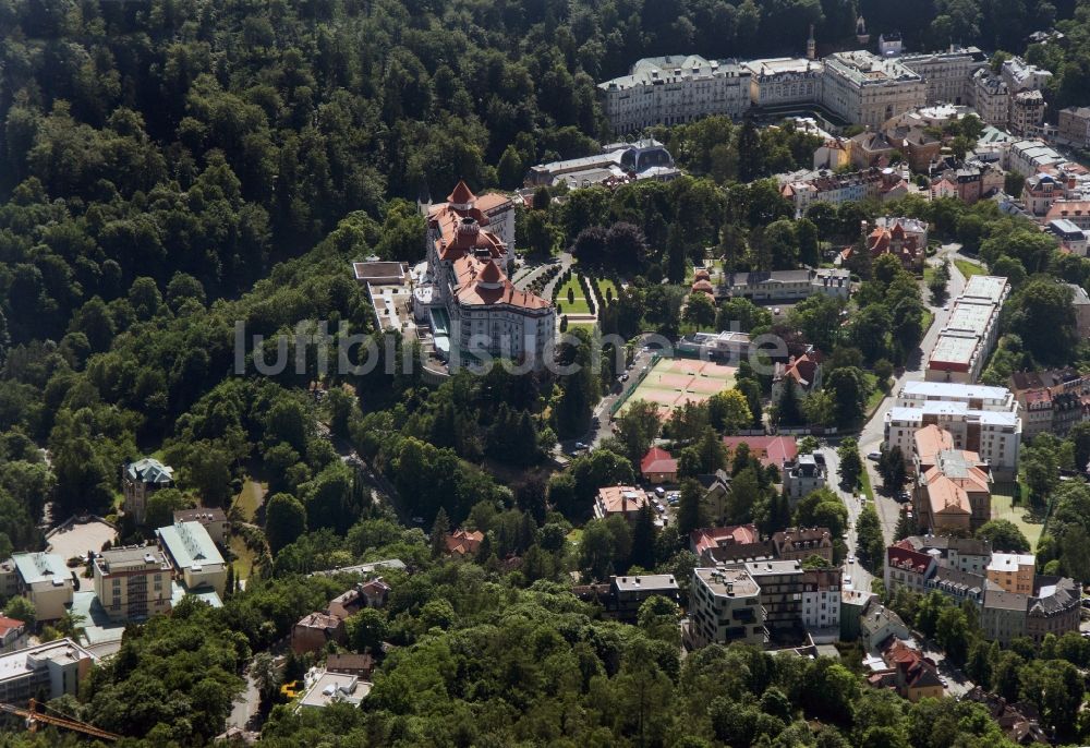 Luftaufnahme Karlsbad - Hotel Imperial in Karlsbad ( Karlovy Vary ) in Tschechien