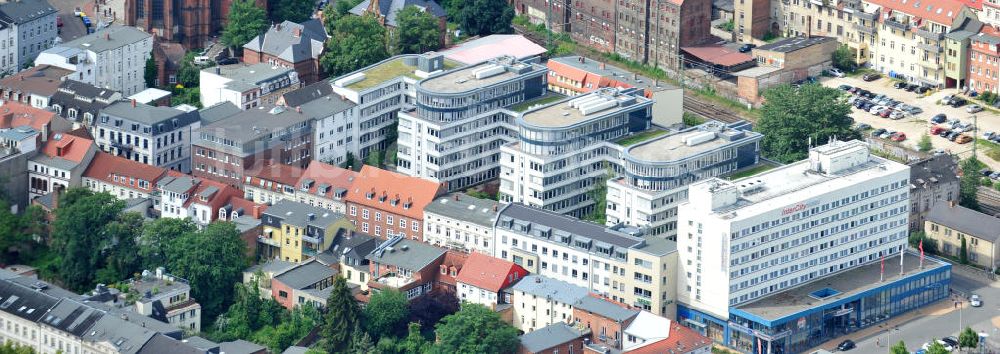 Schwerin von oben - Hotel InterCityHotel Schwerin