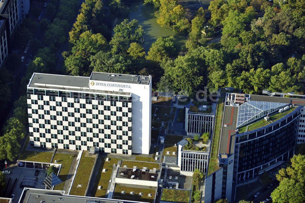 Berlin von oben - Hotel InterContinental in Berlin-Tiergarten