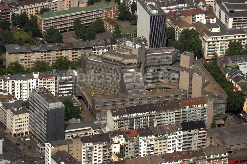 Düsseldorf von oben - Hotel Nikko in Düsseldorf