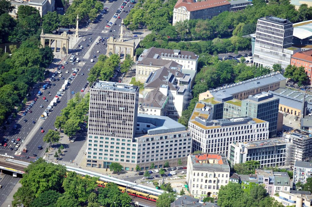 Luftbild Berlin - Hotel Novotel in Berlin-Tiergarten