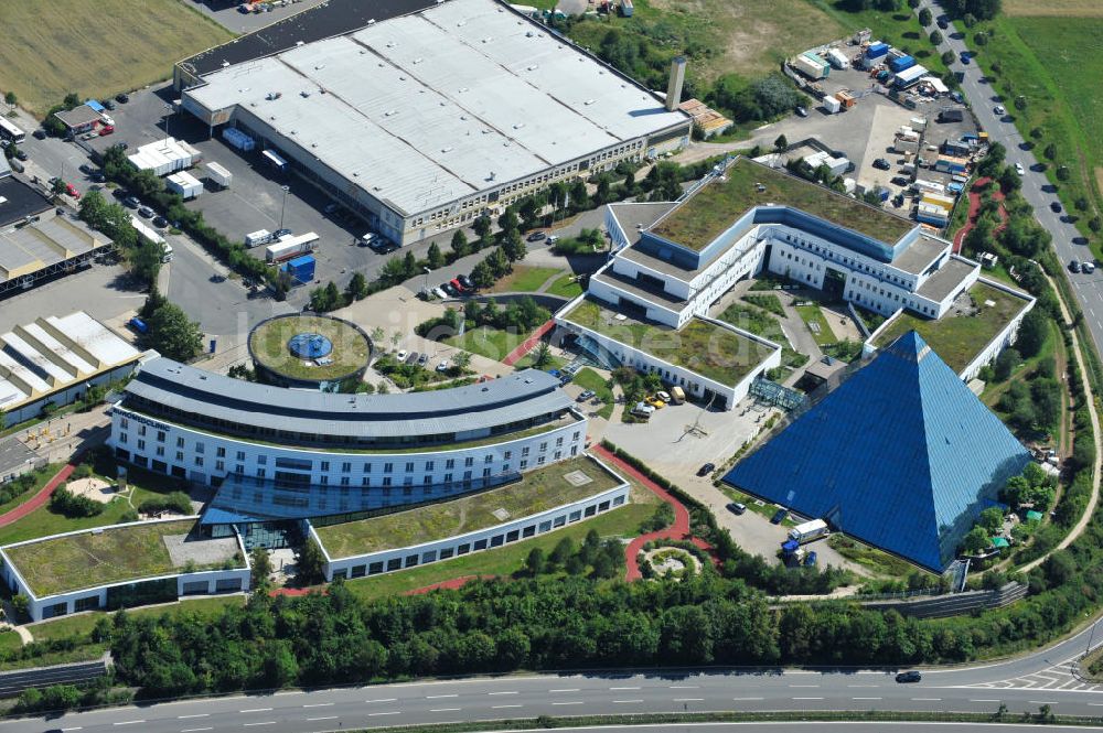 Luftaufnahme Fürth - Hotel- Pyramide und EuromedClinic im bayerischen Fürth