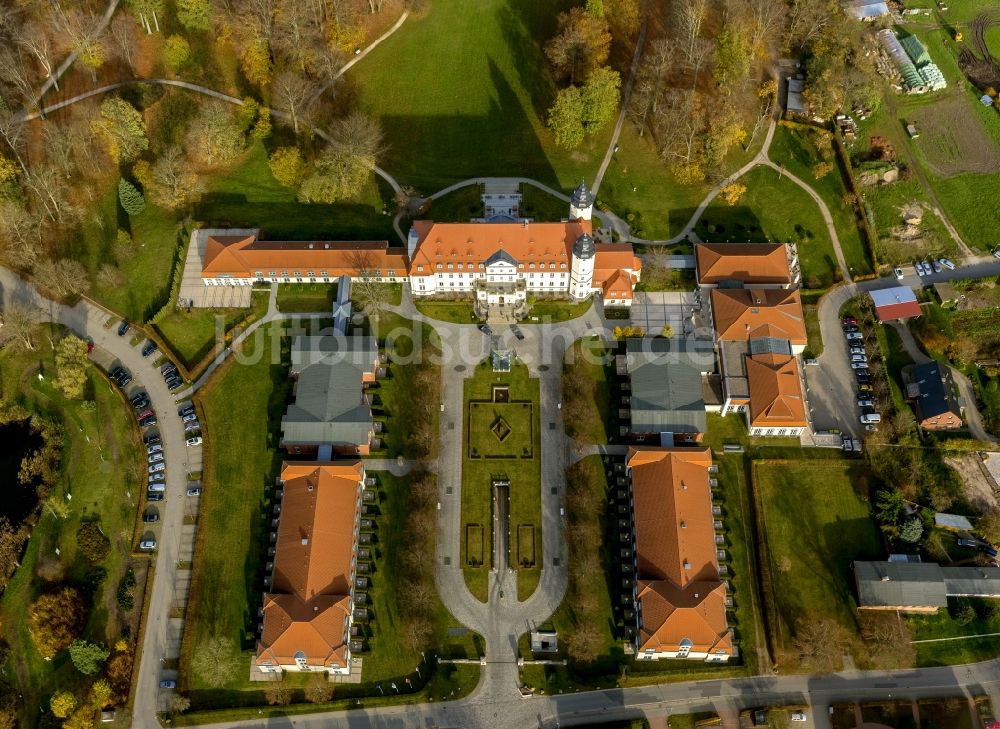 Göhren-Lebbin von oben - Hotel Schloss Fleesensee in Göhren-Lebbin im Bundesland Mecklenburg-Vorpommern