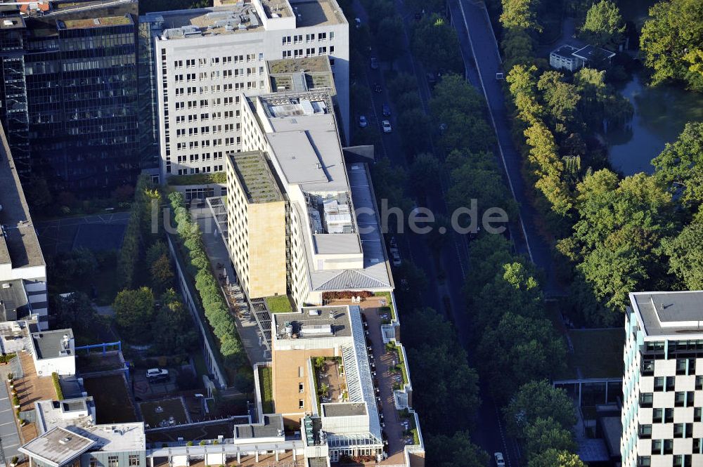 Berlin von oben - Hotel Schweizer Hof in Berlin-Charlottenburg